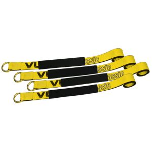 VULCAN Loop Exotic Car Tie Down Straps - 2 Inch x 12 Foot (Includes Four 2 Inch x 144 Inch Loop Straps)