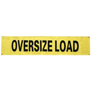 Oversized Load Banner 12" x 60" For Escort Vehicles (Solid)