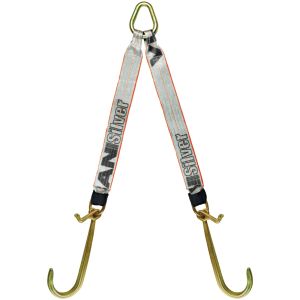 VULCAN Web Bridle with Forged Long J and T Hooks - 54 Inch - Silver Series - 4,700 Pound Safe Working Load