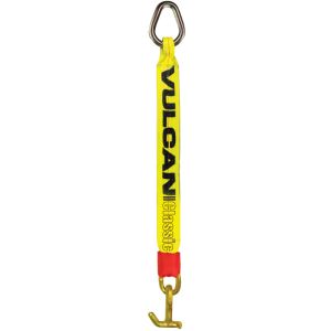 VULCAN Single Leg Web Strap with Forged T/J Combination Hook - 47 Inch - 4,700 Pound Safe Working Load