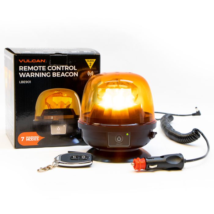 VULCAN Magnetic Amber Remote-Control LED Beacon - Class 2 - High