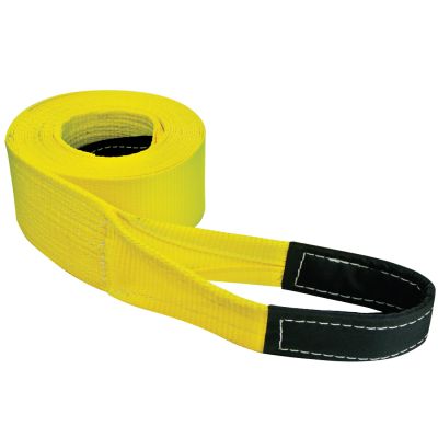 VULCAN Tow Strap with Reinforced Eyes - Heavy Duty - 4 Inch x 20 Foot - 10,000 Pound Towing Capacity