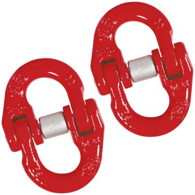 VULCAN Hammerlock Mechanical Connecting Link - 1/2 Inch - G100 Alloy - 2 Pack - 15000 lbs SWL - Meets DOT Tie Down And OSHA Overhead Lifting Requirements