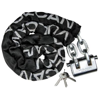 VULCAN Security Chain and Lock Kit - Premium Case-Hardened - 5/16 Inch x 6 Foot (+/- 1.5 Inches) - Chain Cannot Be Cut with Bolt Cutters or Hand Tools