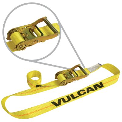 VULCAN Ratchet Style Lashing Strap - 2 Inch x 10 Foot