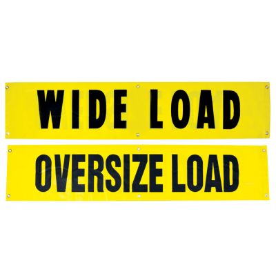 Reversible Wide Load/Oversize Load - 72 Inch x 14 Inch - Solid with Grommets