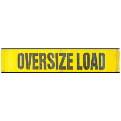 VULCAN Oversized Load Banner 12 Inch x 60 Inch For Escort Vehicles - Mesh