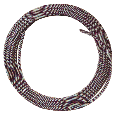 VULCAN Steel Core Winch Cable with Plain Ends - 3/8 Inch x 100 Foot - - 14,000 Pound Minimum Breaking Strength