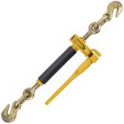 Peerless Ratchet Style Folding Handle Load Binder with 2 Grab Hooks - 12,000 Lbs. Safe Working Load (For ½ Inch Grade 70 - 3/8'' Grade 80 - or 3/8'' Grade 100 Chain)