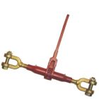 Durabilt Ratchet Style Load Binder with 2 Jaw Bolts - 13,000 Lbs. Safe Working Load (For 5/8'' Grade 43 or 1/2'' Grade 80 Chain)