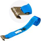 VULCAN Winch Strap with Flat Hook - 4 Inch x 30 Foot - Classic Blue - 5,000 Pound Safe Working Load