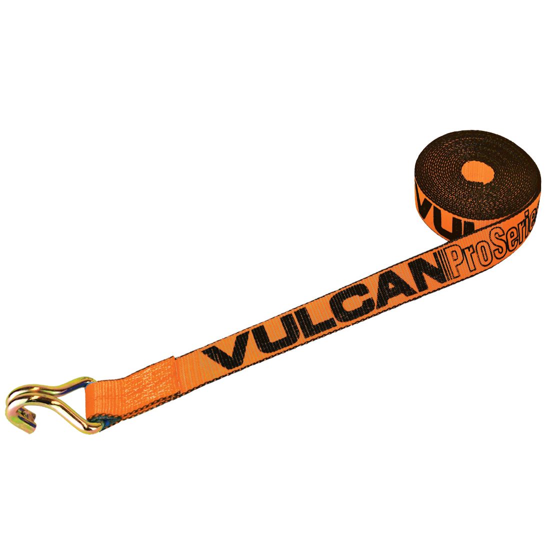2 Inch x 27 Foot 4 Pack PROSeries 3,300 Pound Safe Working Load VULCAN Winch Strap with Flat Hook